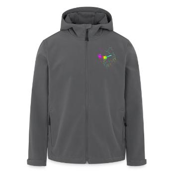 Rave Raver Techno music Techno bass Mixer - Men’s Recycled Softshell Jacket by Stanley/Stella - black - Front - AI Model Male 185 light (185cm)