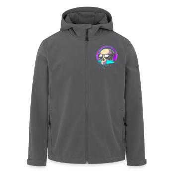 Rave Raver Techno music Techno bass Mixer - Men’s Recycled Softshell Jacket by Stanley/Stella - black - Front - AI Model Male 185 light (185cm)