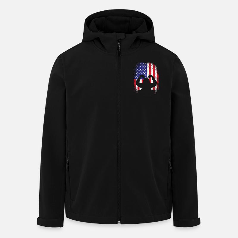 Orangutan - Men’s Recycled Softshell Jacket by Stanley/Stella - black