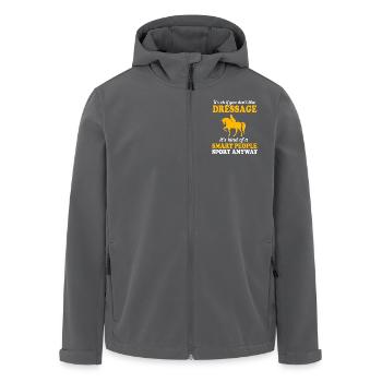 Dressage Dressage Cheval Dressage Cavalier - Veste softshell homme en polyester recyclé Stanley/Stella - noir - Devant - AI Model Male 185 light (185cm)