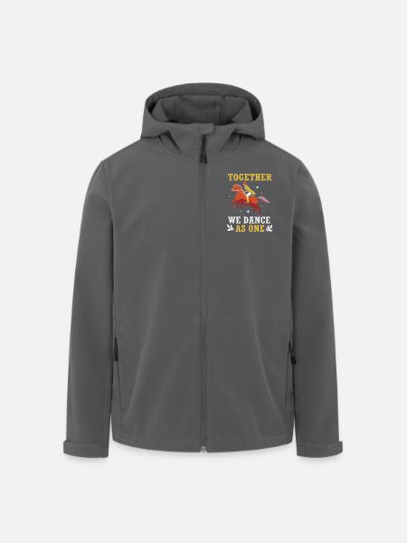 Kouluratsastus Kouluratsastus Hevosratsastaja - Miesten softshell-takki kierrätetystä polyesteristä Stanley/Stellalta - musta