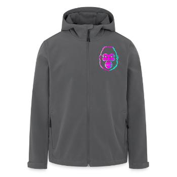 Gorilla - Recycelte Männer Softshell-Jacke von Stanley/Stella - Schwarz - Vorne - AI Model Male 185 light (185cm)