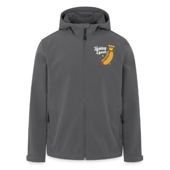 Collation hot-dog - Veste softshell homme en polyester recyclé Stanley/Stella - noir - Devant - AI Model Male 185 light (185cm)