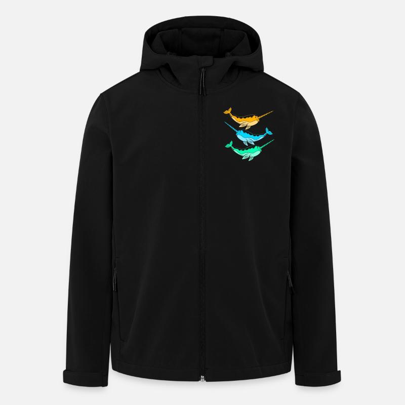 Narwhal - Men’s Recycled Softshell Jacket by Stanley/Stella - black