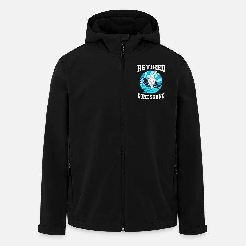 Ski Ski Holiday - Men’s Recycled Softshell Jacket by Stanley/Stella - black