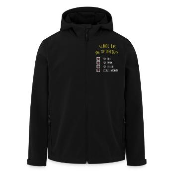 Schulbusfahrer Schulbus - Recycelte Männer Softshell-Jacke von Stanley/Stella - Schwarz - Vorne - AI Model Male 185 light (185cm)