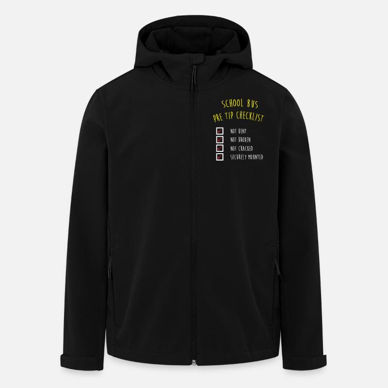 Schulbusfahrer Schulbus - Recycelte Männer Softshell-Jacke von Stanley/Stella - Schwarz