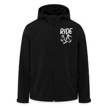 Snowboard Snowboarding Snowboardurlaub Snowboarder - Recycelte Männer Softshell-Jacke von Stanley/Stella - Schwarz - Vorne - AI Model Male 185 light (185cm)