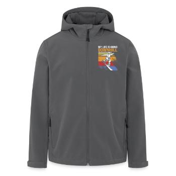 Snowboard Snowboarding Snowboardurlaub Snowboarder - Recycelte Männer Softshell-Jacke von Stanley/Stella - Schwarz - Vorne - AI Model Male 185 light (185cm)