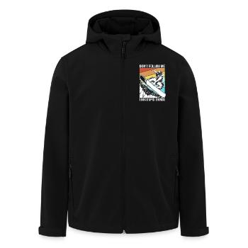 Snowboard Snowboard Vacances snowboard Snowboarders - Veste softshell homme en polyester recyclé Stanley/Stella - noir - Devant - AI Model Male 185 light (185cm)