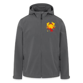 Krabbe - Recycelte Männer Softshell-Jacke von Stanley/Stella - Schwarz - Vorne - AI Model Male 185 light (185cm)