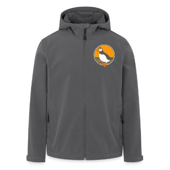 Papageientaucher Puffin - Recycelte Männer Softshell-Jacke von Stanley/Stella - Anthrazit - Vorne - AI Model Male 185 light (185cm)