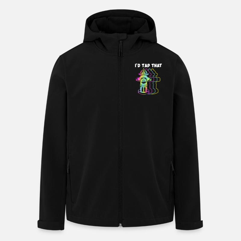 Pompier Pompier - Veste softshell homme en polyester recyclé Stanley/Stella - noir