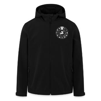 Sternzeichen Schütze - Recycelte Männer Softshell-Jacke von Stanley/Stella - Schwarz - Vorne - AI Model Male 185 light (185cm)