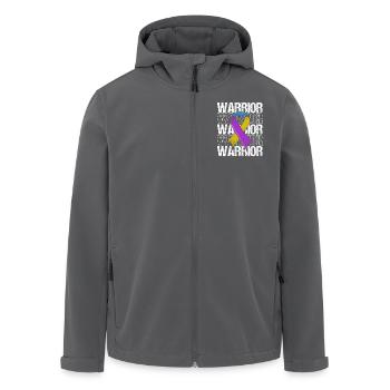 Cancer de la vessie Cancer de la vessie - Veste softshell homme en polyester recyclé Stanley/Stella - noir - Devant - AI Model Male 185 light (185cm)