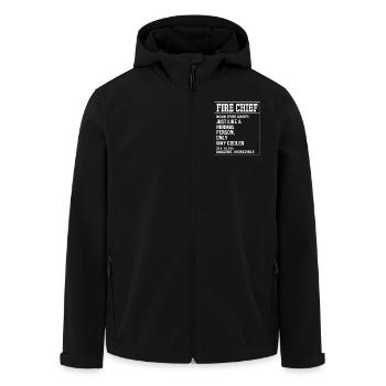 Firefighter Child - Men’s Recycled Softshell Jacket by Stanley/Stella - black - Front - AI Model Male 185 light (185cm)