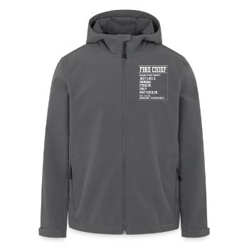 Enfant pompier - Veste softshell homme en polyester recyclé Stanley/Stella - charbon - Devant - AI Model Male 185 light (185cm)