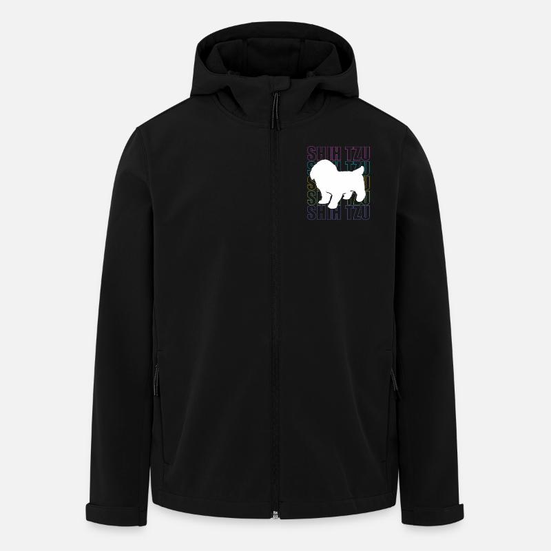 Shih Tzu - Veste softshell homme en polyester recyclé Stanley/Stella - noir