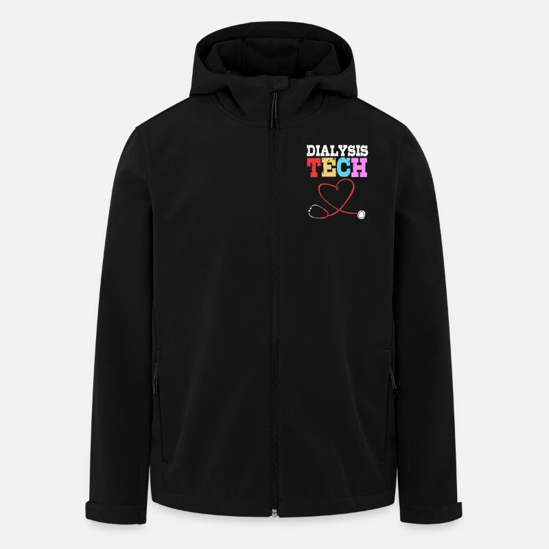 Technicien en dialyse - Veste softshell homme en polyester recyclé Stanley/Stella - noir