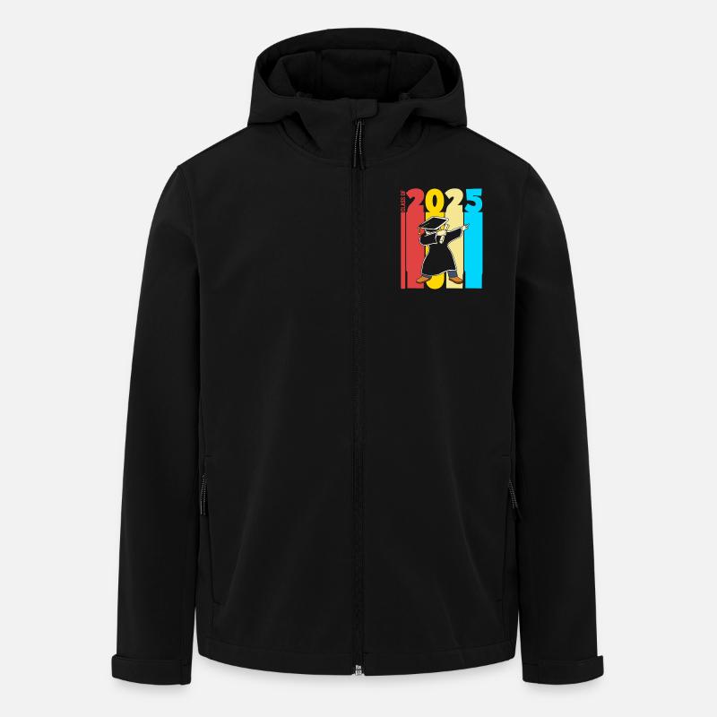 Klasse von 2025 - Recycelte Männer Softshell-Jacke von Stanley/Stella - Schwarz
