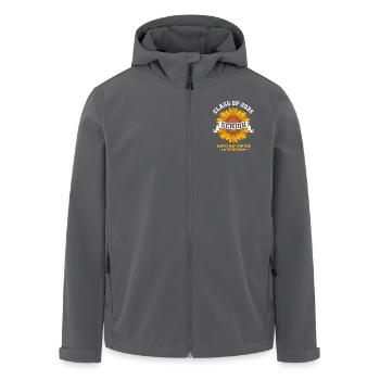 Class of 2025 - Men’s Recycled Softshell Jacket by Stanley/Stella - black - Front - AI Model Male 185 light (185cm)