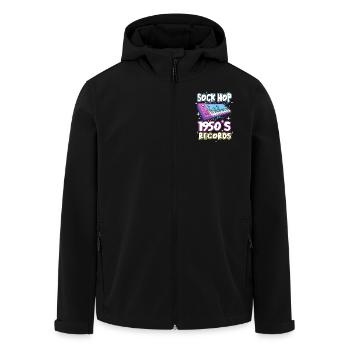 Chaussette Hop - Veste softshell homme en polyester recyclé Stanley/Stella - noir - Devant - AI Model Male 185 light (185cm)