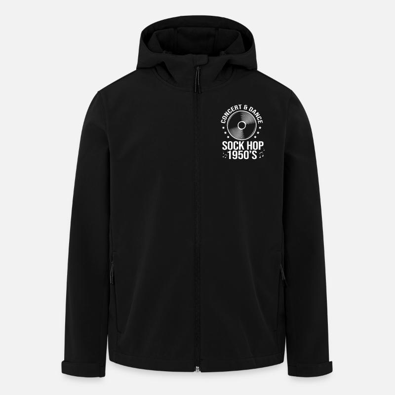 Chaussette Hop - Veste softshell homme en polyester recyclé Stanley/Stella - noir