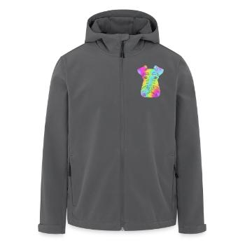 Zwergschnauzer - Recycelte Männer Softshell-Jacke von Stanley/Stella - Schwarz - Vorne - AI Model Male 185 light (185cm)