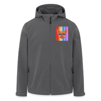 Yorkshire Terrier - Men’s Recycled Softshell Jacket by Stanley/Stella - black - Front - AI Model Male 185 light (185cm)