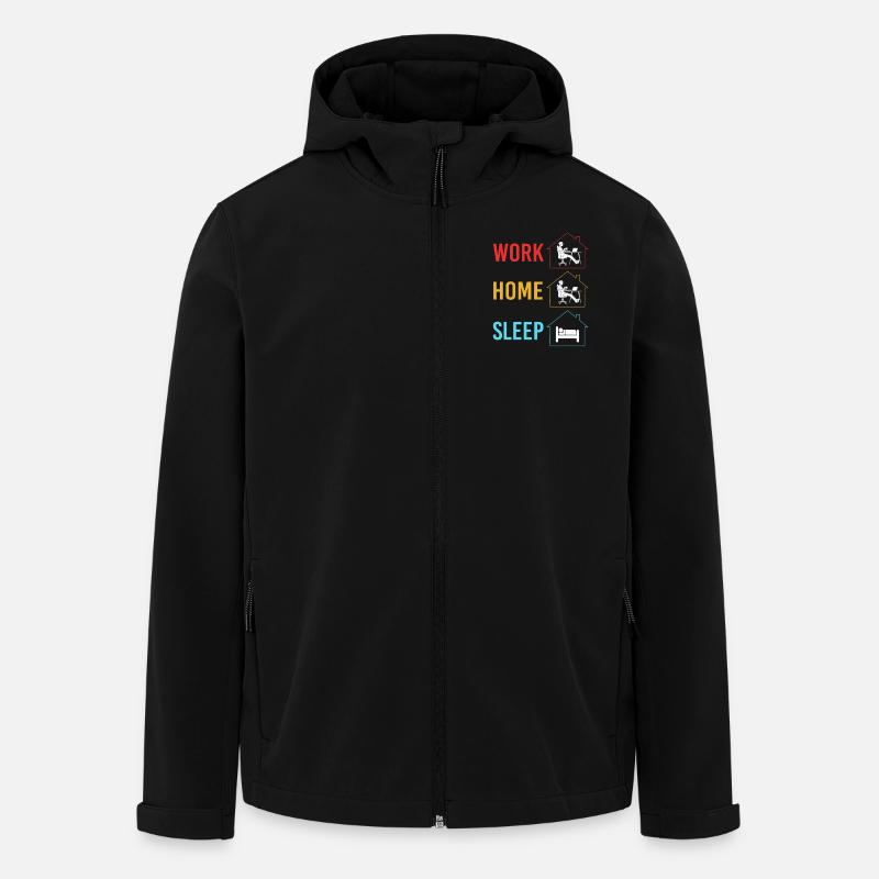 Remote home office - Men’s Recycled Softshell Jacket by Stanley/Stella - black