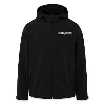 Heidenheim an der Brenz Original - Recycelte Männer Softshell-Jacke von Stanley/Stella - Schwarz - Vorne - AI Model Male 185 light (185cm)