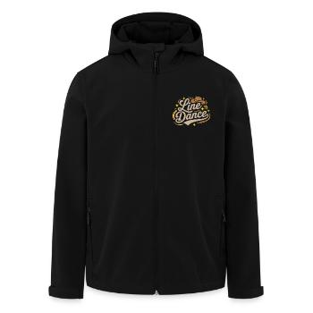 Line Dance mein Hobby - meine Passion - mein Ding - Recycelte Männer Softshell-Jacke von Stanley/Stella - Schwarz - Vorne - AI Model Male 185 light (185cm)