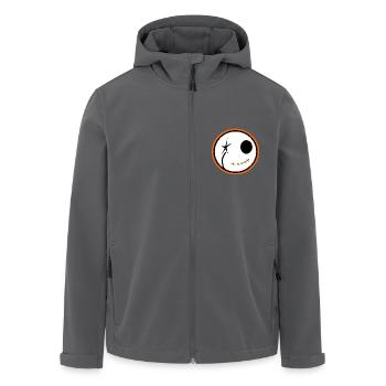 tete de mort halloween - Veste softshell homme en polyester recyclé Stanley/Stella - charbon - Devant - AI Model Male 185 light (185cm)