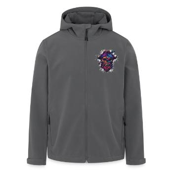 Pirate Skull - Men’s Recycled Softshell Jacket by Stanley/Stella - black - Front - AI Model Male 185 light (185cm)