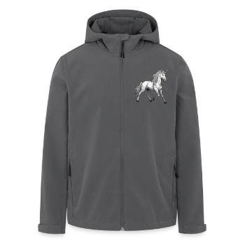 Licorne animale - Veste softshell homme en polyester recyclé Stanley/Stella - noir - Devant - AI Model Male 185 light (185cm)