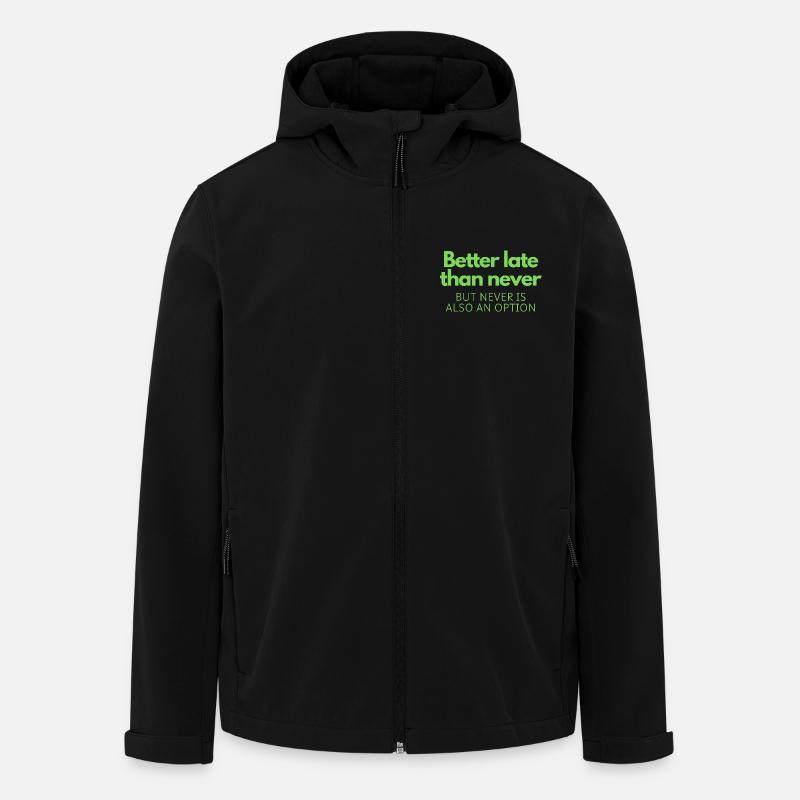 Better late than never - Men’s Recycled Softshell Jacket by Stanley/Stella - black