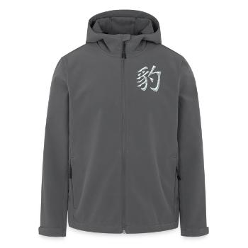 Panther / Leopard (Japanese character) - Men’s Recycled Softshell Jacket by Stanley/Stella - anthracite - Front - AI Model Male 185 light (185cm)