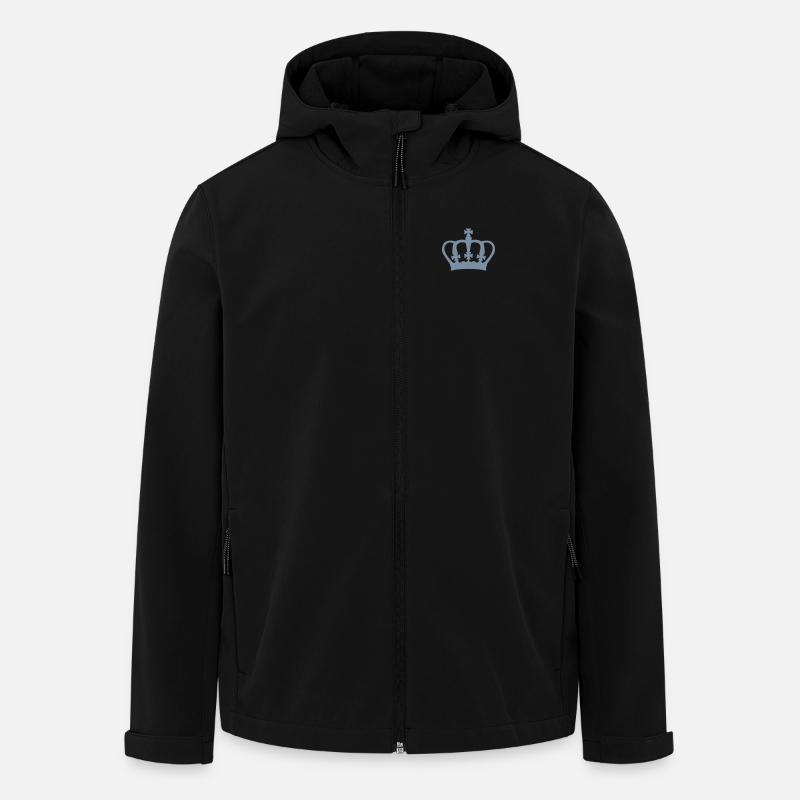 Crown - Recycelte Männer Softshell-Jacke von Stanley/Stella - Schwarz