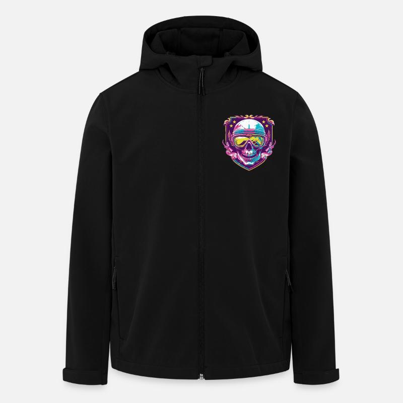 Ski Ski Masques Skull - Veste softshell homme en polyester recyclé Stanley/Stella - noir