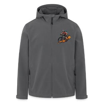VTT Sports VTT - Veste softshell homme en polyester recyclé Stanley/Stella - noir - Devant - AI Model Male 185 light (185cm)