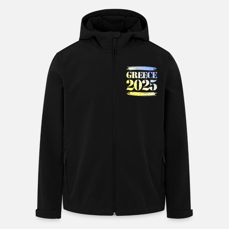 Greece 2025 - Recycelte Männer Softshell-Jacke von Stanley/Stella - Schwarz