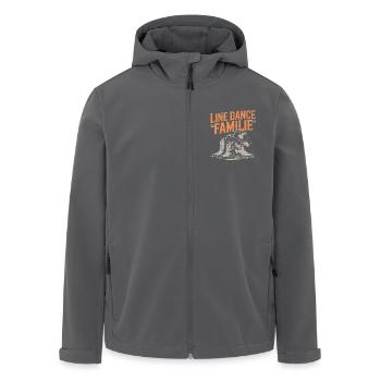 Linedance Familie Papa Mama Kinder - Recycelte Männer Softshell-Jacke von Stanley/Stella - Schwarz - Vorne - AI Model Male 185 light (185cm)