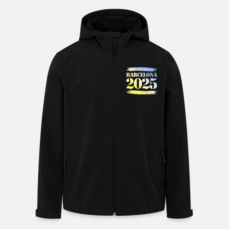 Barcelone 2025 - Veste softshell homme en polyester recyclé Stanley/Stella - noir