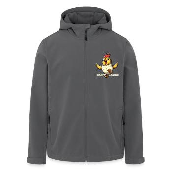 Happy Easter - Easter Chicken - Easter Egg - Gift - Men’s Recycled Softshell Jacket by Stanley/Stella - black - Front - AI Model Male 185 light (185cm)