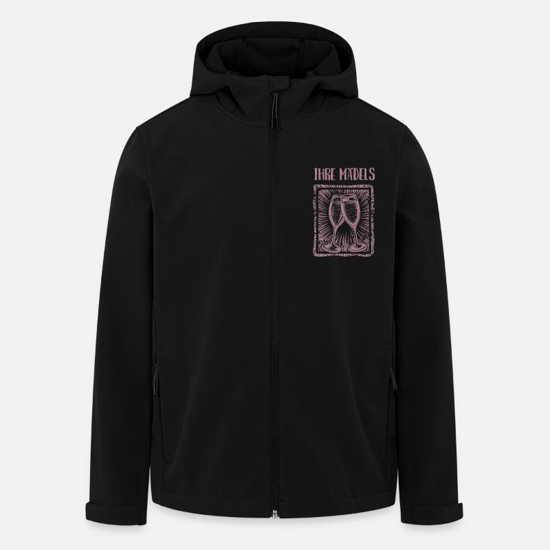 JGA - Ihre Madels - individueller Name - Recycelte Männer Softshell-Jacke von Stanley/Stella - Schwarz