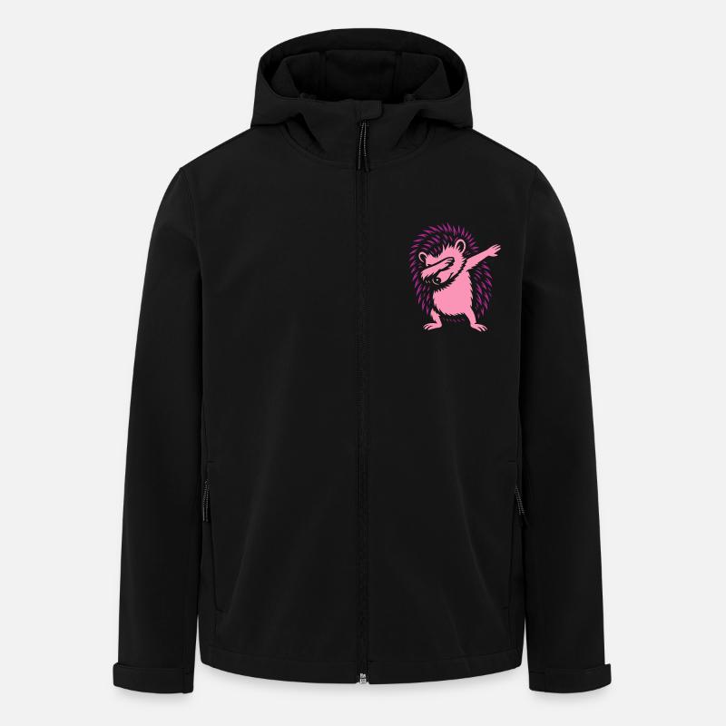 Dabbing Hérisson - Dab Dance - Cadeau - Veste softshell homme en polyester recyclé Stanley/Stella - noir