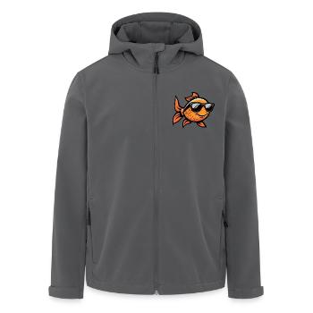 Goldfische Cool Tier - Recycelte Männer Softshell-Jacke von Stanley/Stella - Schwarz - Vorne - AI Model Male 185 light (185cm)
