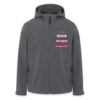 Super collègue cadeau drôle future maman mère - Veste softshell homme en polyester recyclé Stanley/Stella - noir - Devant - AI Model Male 185 light (185cm)