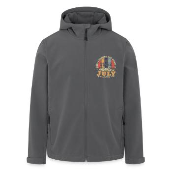 Juillet 1952 Vinatge Rétro Cadeau d’Anniversaire - Veste softshell homme en polyester recyclé Stanley/Stella - noir - Devant - AI Model Male 185 light (185cm)