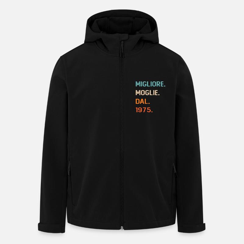 Ehefrau seit 1975 - Recycelte Männer Softshell-Jacke von Stanley/Stella - Schwarz